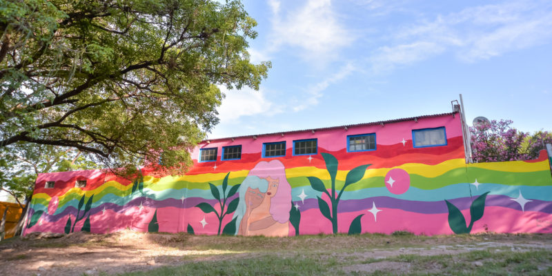 Un Nuevo Mural Decora La Base Del COyS En El Parque Sarmiento