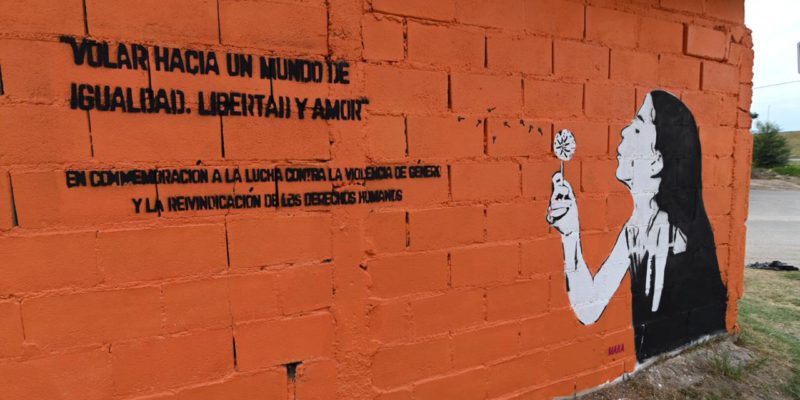 Barrio Los Olmos: Un Mural De 30 Metros Contra La Violencia De Género