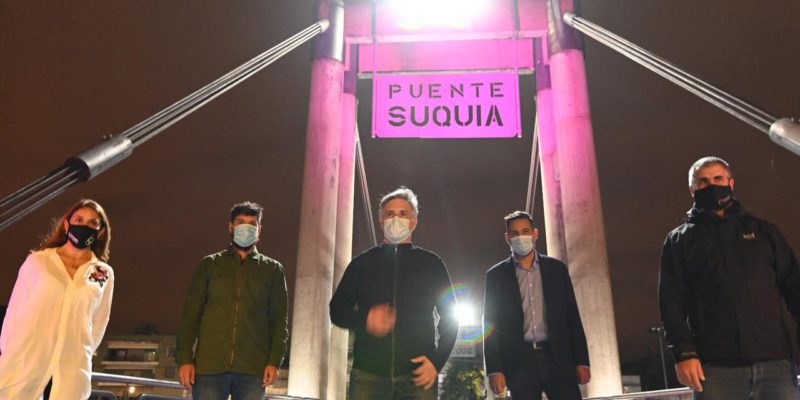 Llaryora Inauguró Las Obras De Recuperación Y Puesta En Valor Del Puente Peatonal Suquía