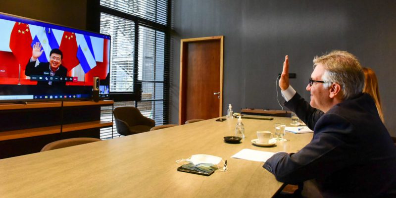 LLaryora Se Reunió Virtualmente Con El Embajador Chino En Argentina