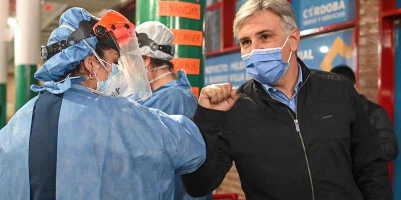 Llaryora Visitó El Centro De Hisopados Del CPC Villa El Libertador
