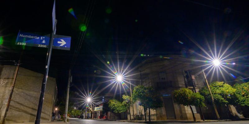 Con 174 Nuevas Lámparas Completan La Iluminación LED De Barrio Alberdi