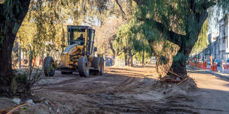 Parque Las Heras: Avanza El Ensanchamiento Del Bulevar