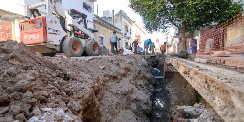 Construyen Un Nuevo Aliviador Cloacal En El Barrio Alberdi