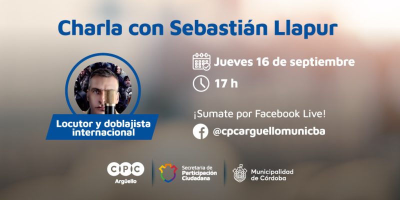Charla Con El Doblajista Internacional Sebastián Llapur