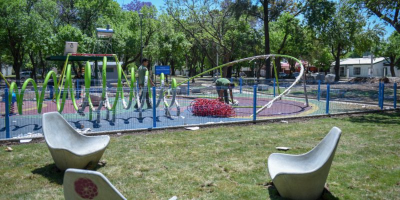 Barrio Inaudi: última Etapa De Obras En La Recuperación De La Plaza “Héroes De Malvinas”