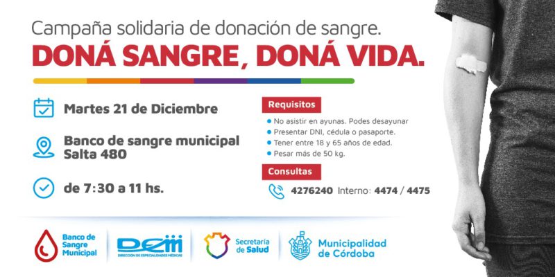 Comienza Una Campaña Solidaria De Donación De Sangre