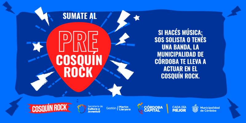 La Municipalidad Abre Convocatoria Para Cosquín Rock 2022