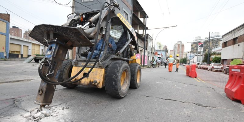 Comenzó La Obra De Recuperación Con Hormigón De La Avenida Julio A. Roca