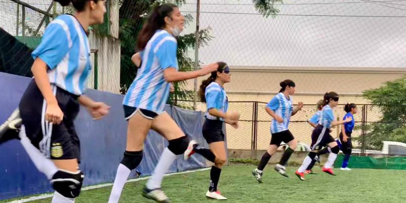 El Club Municipalidad Recibe A La Selección Femenina De Fútbol Para Ciegas