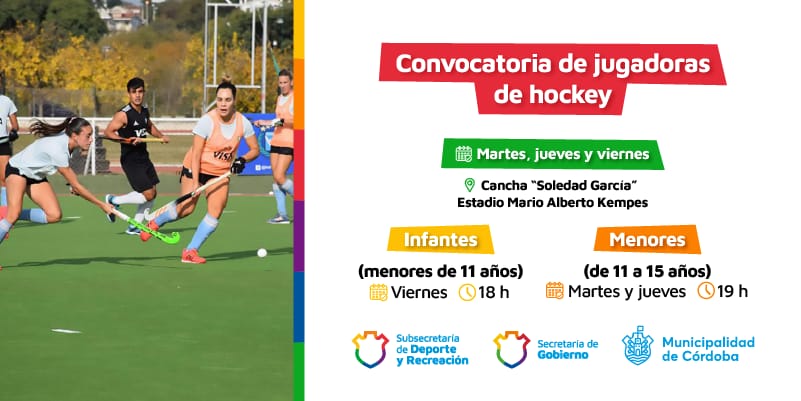 Club Municipalidad Continúa La Búsqueda De Jugadoras De Hockey Para Divisiones Formativas