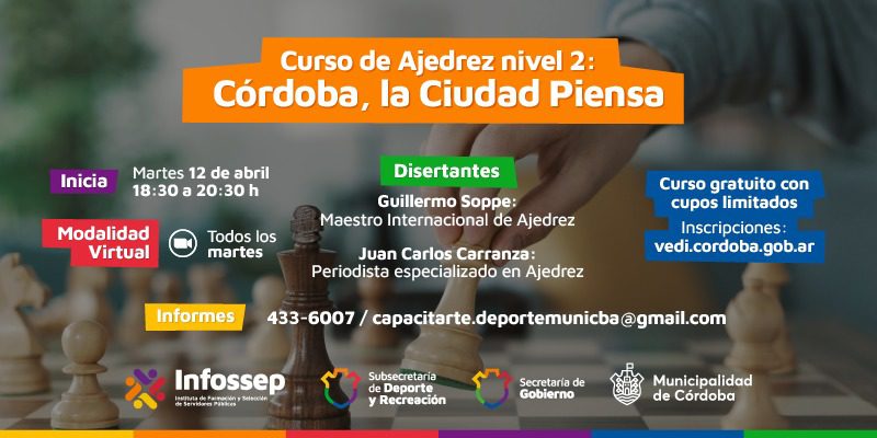 Arranca La Segunda Edición Del Curso De Ajedrez “Córdoba, La Ciudad Piensa”