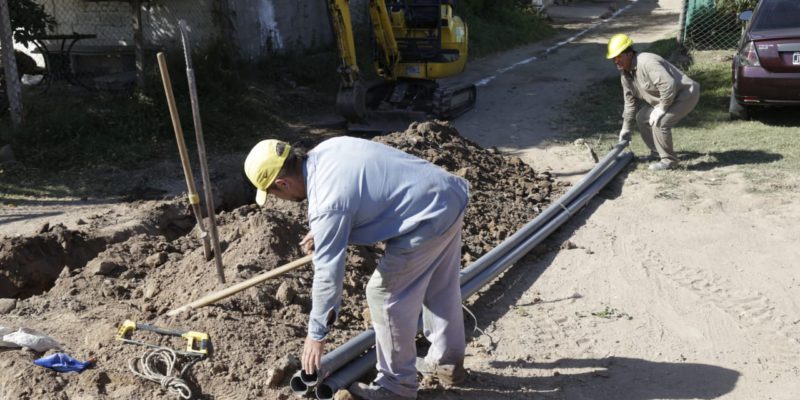 Etapa Final De La Obra De Agua Potable En Villa Las Delicias