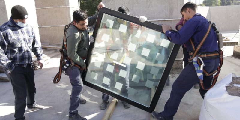 Así Avanza La Obra En Plaza España: Quitan Los Primeros Vidrios Del Techo