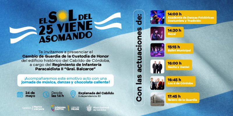 El Festejo Patrio Del 25 De Mayo Se Celebrará Con El Cambio De Guardia En El Cabildo Histórico