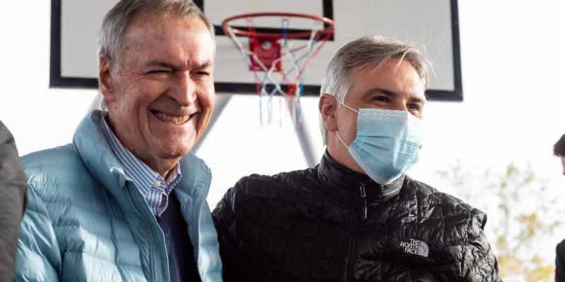 Llaryora Acompañó A Schiaretti En La Inauguración De Un Polideportivo