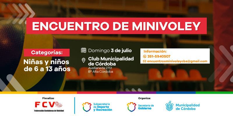 Se Viene El Gran Encuentro De “Minivoley” En El Club Municipalidad