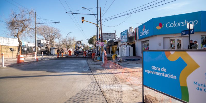 La Avenida Julio A. Roca, En Etapas Finales De Recuperación Con Hormigón Nuevo