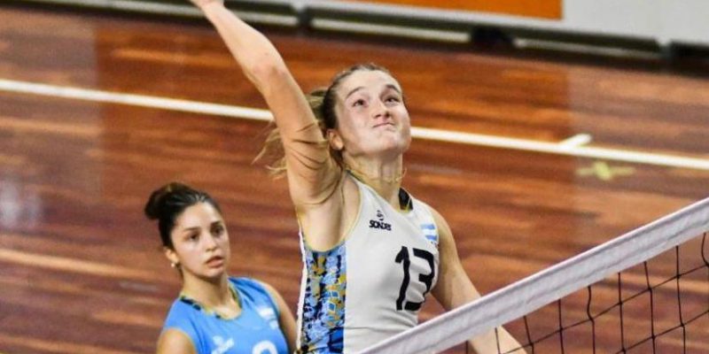 La Selección Argentina Femenina De Vóley Sub 21 Se Presenta En El Polideportivo Carlos Cerutti