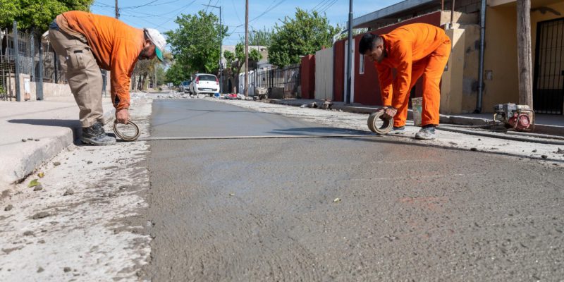 San Roque Anexo: Etapa Final En La Pavimentación Con Hormigón De 102 Cuadras