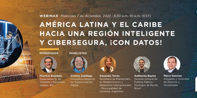 Córdoba representa a Argentina en el Webinar del BID sobre Ciudades Inteligentes en América Latina y el Caribe > Municipio de Córdoba