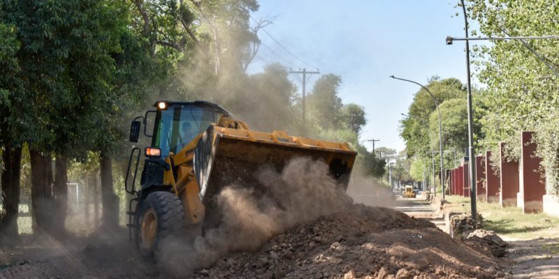 Interconectores De La Zona Sur: Avanza La Pavimentación En La Calle Juan Romualdo Báez